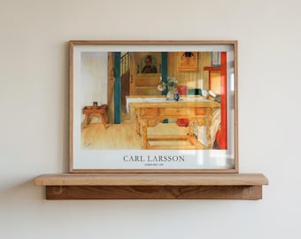 Sunday Rest by Carl Larsson, Fine Art Wall Decor, Famous Painter Prints, Vintage Prints, Cozy Home Decor, Dopamine Decor