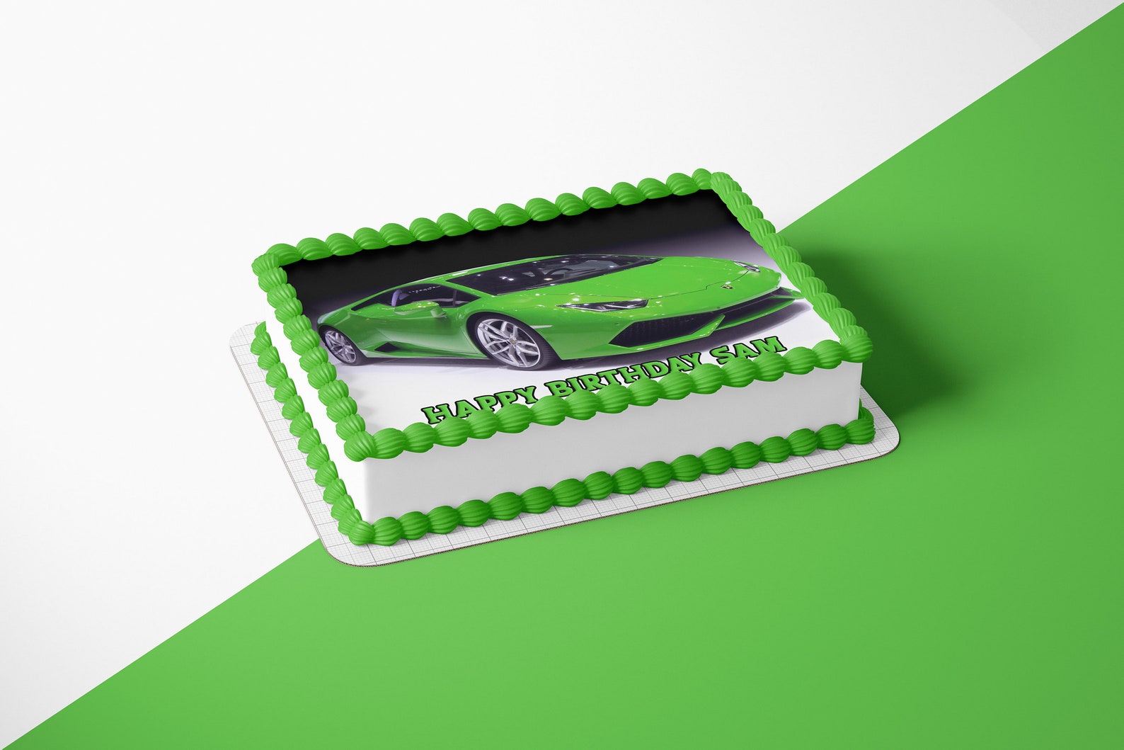 Lamborghini Edible Cake Topper Car Lover Gift Edible Cake | Etsy
