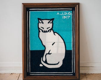 Sitting Cat by Julie de Graag, Art Nouveau, Museum Print, Gallery Poster, Eclectic Wall Art Print, Cat Lover Gift, Gallery Art Poster