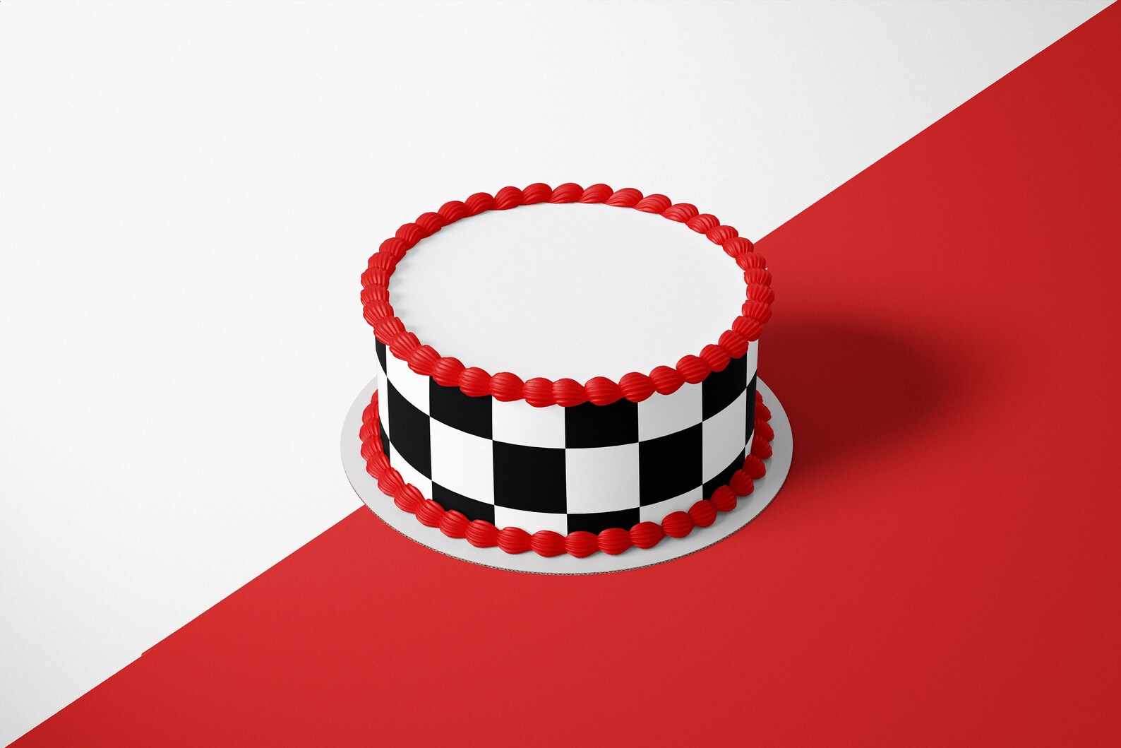 Checkered Flag Birthday Ddible Strips or Cake Toppers Race | Etsy
