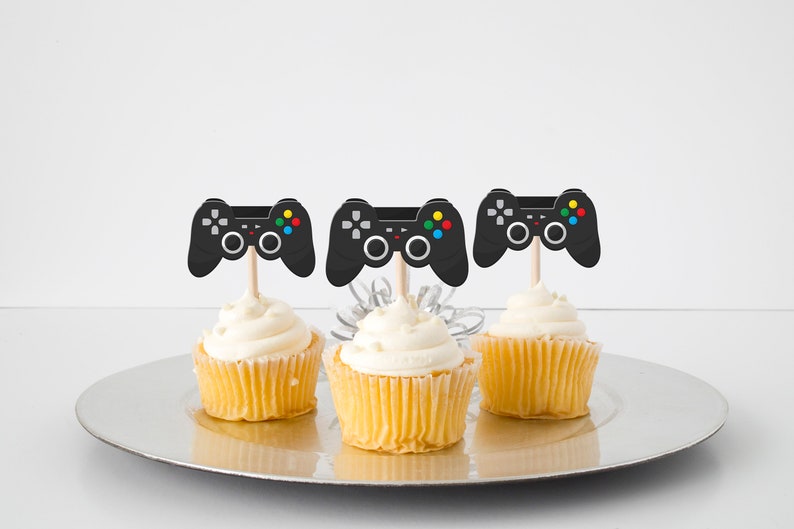 Game Controller Cupcake Toppers for Birthday Party - Etsy