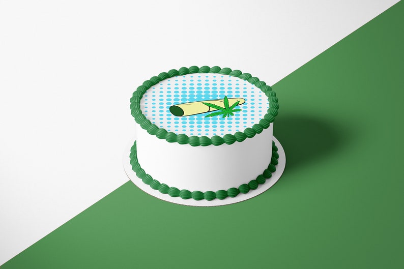 Weed Leaf Weed Leaf Cake Topper Edible Cupcake Topper