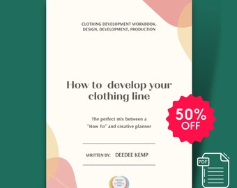 How to launch a fashion brand, fashion design, clothing development, costing, manufacturing. fashion production, fashion brand book 50% off