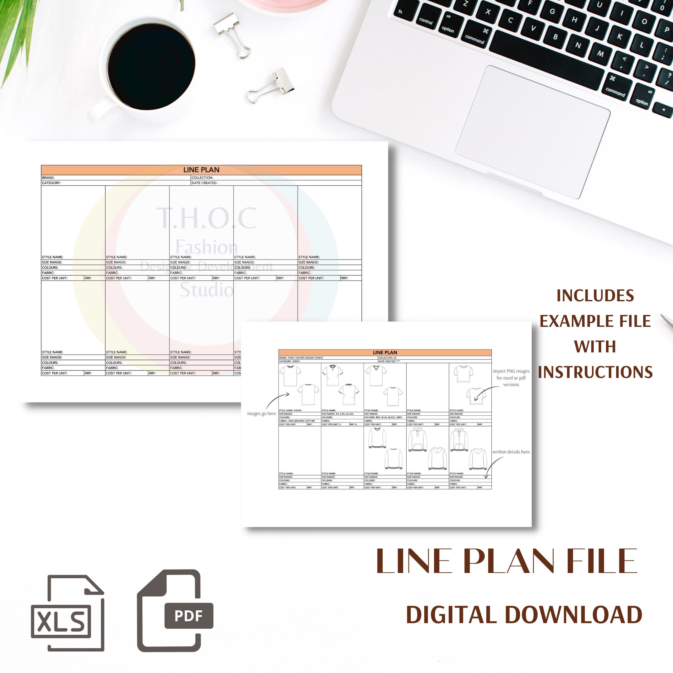Product Line Plan, Fashion Collection Plan, Clothing Line