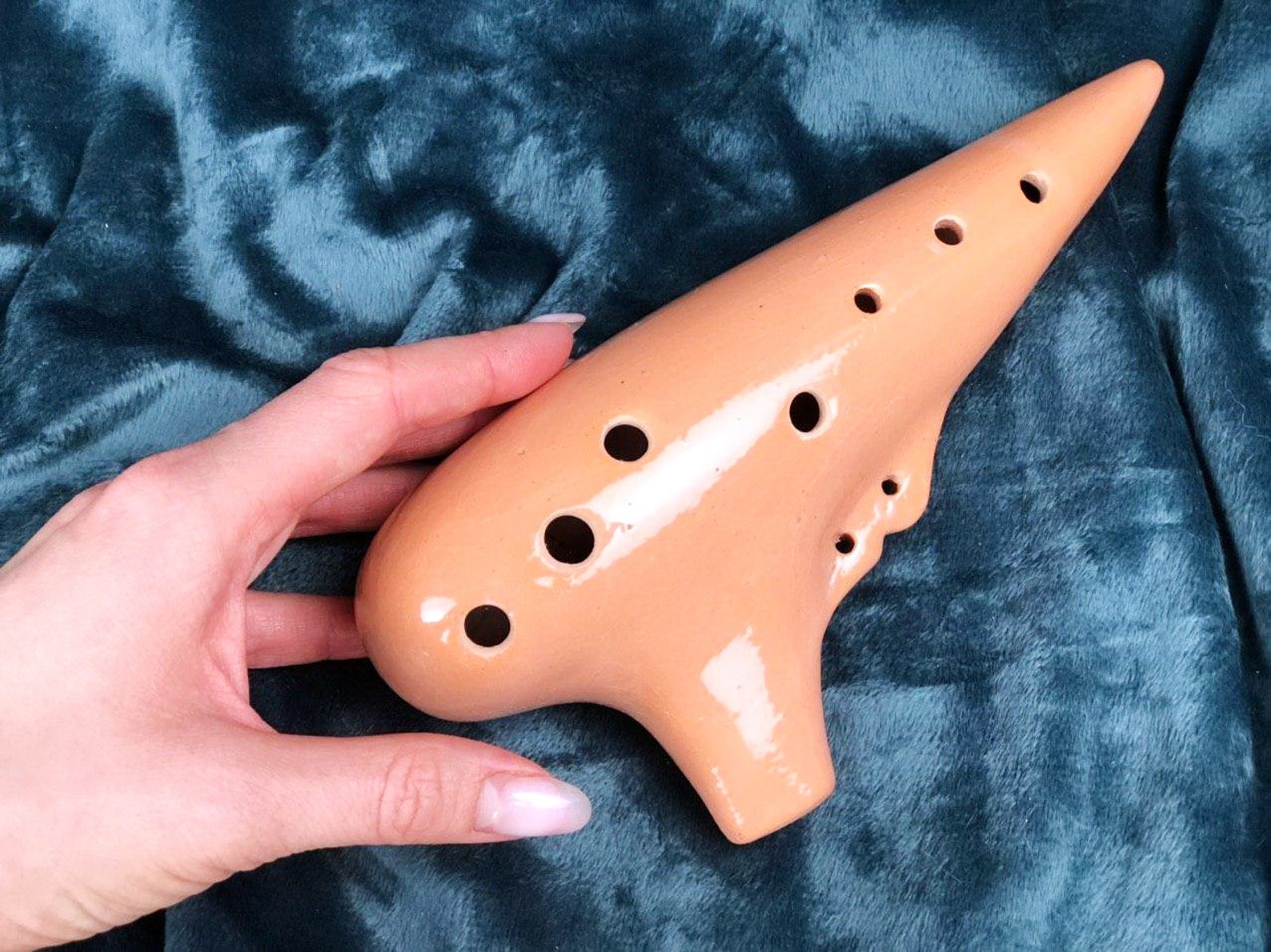 Ocarina F Okarina Ceramic Clay Musical Instrument Etsy