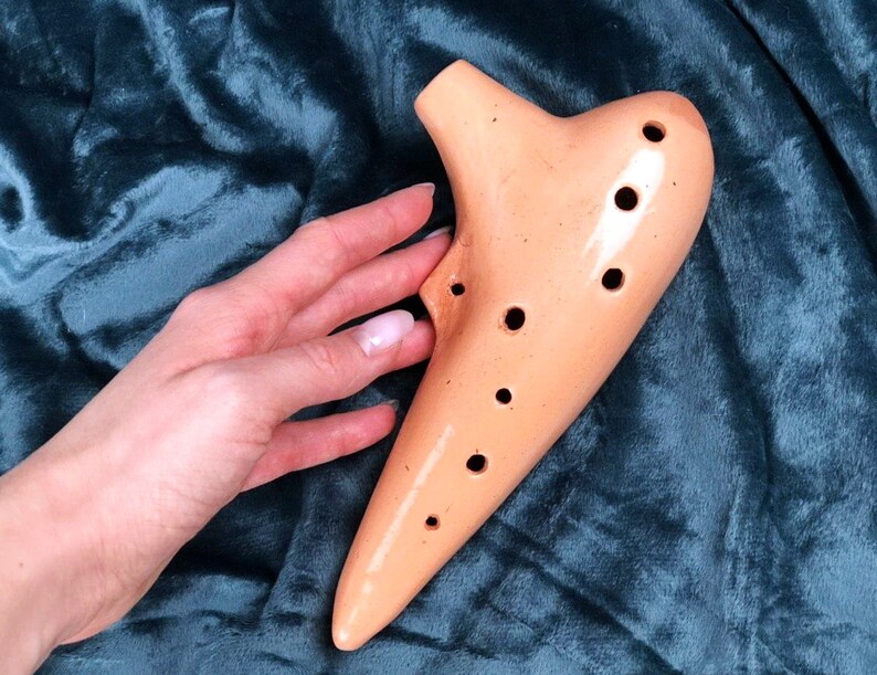 Ocarina F Okarina Ceramic Clay Musical Instrument Etsy