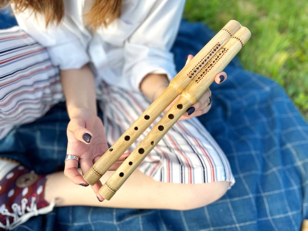 Double Flute Double Sopilka Ukrainian Flute Folk Musical Etsy UK