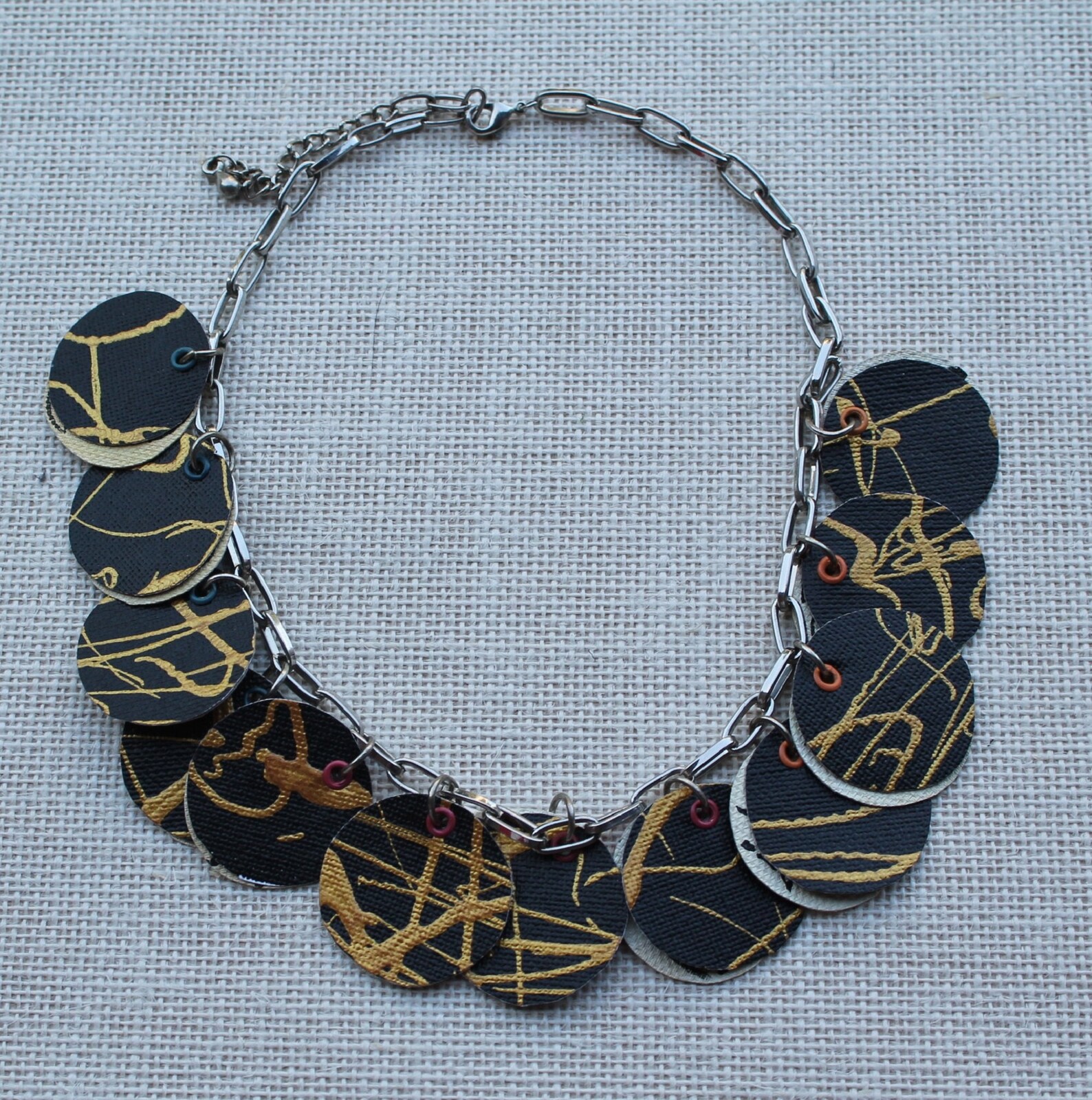 Reversible Crew Neck Necklace Consisting of Chain and Etsy