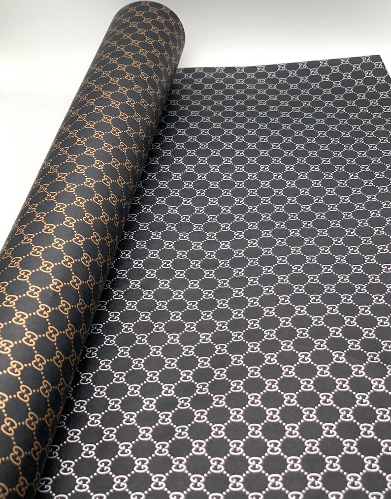 Double G Gucci inspired doublesided wrapping paper Etsy