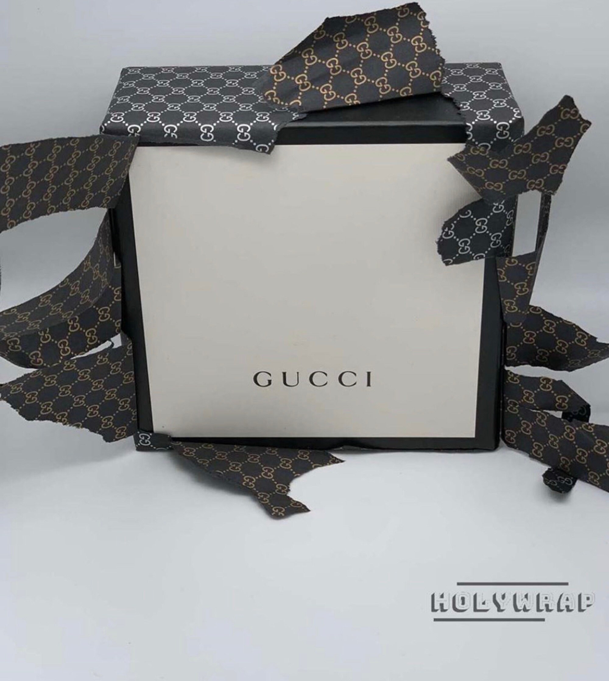 Gucci DoubleSided Gold and Silver Luxury Wrapping Paper Etsy