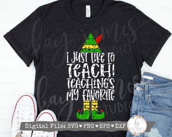 Download Elf Teacher Svg Etsy