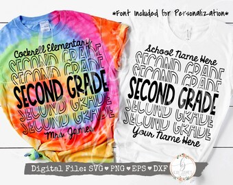 2nd Grade Svg Etsy 2nd Grade Svg Etsy