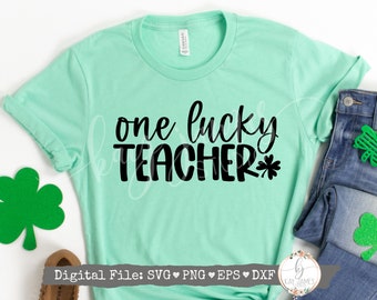 Download Lucky Teacher Svg Etsy
