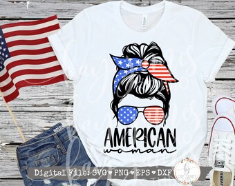 Download American Woman Svg Etsy