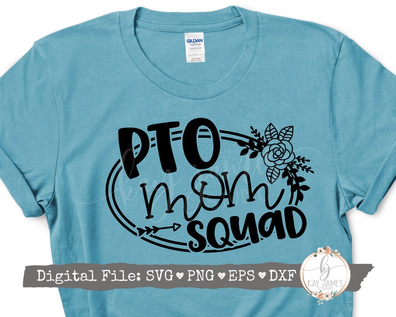 PTO Mom Squad SVG Digital Cut File | Etsy
