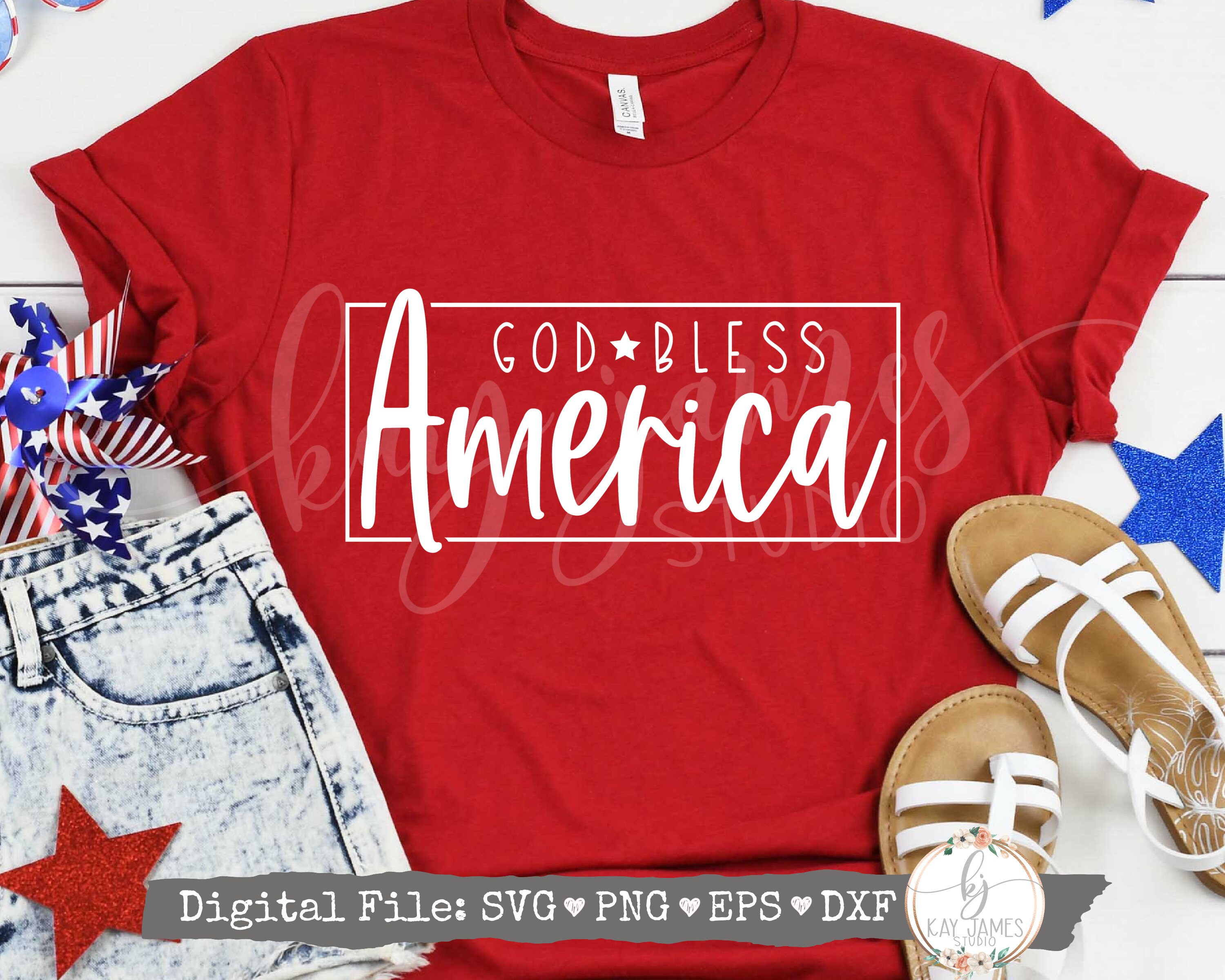 God Bless America SVG / Patriotic SVG / Memorial Day / 4th of July SV…