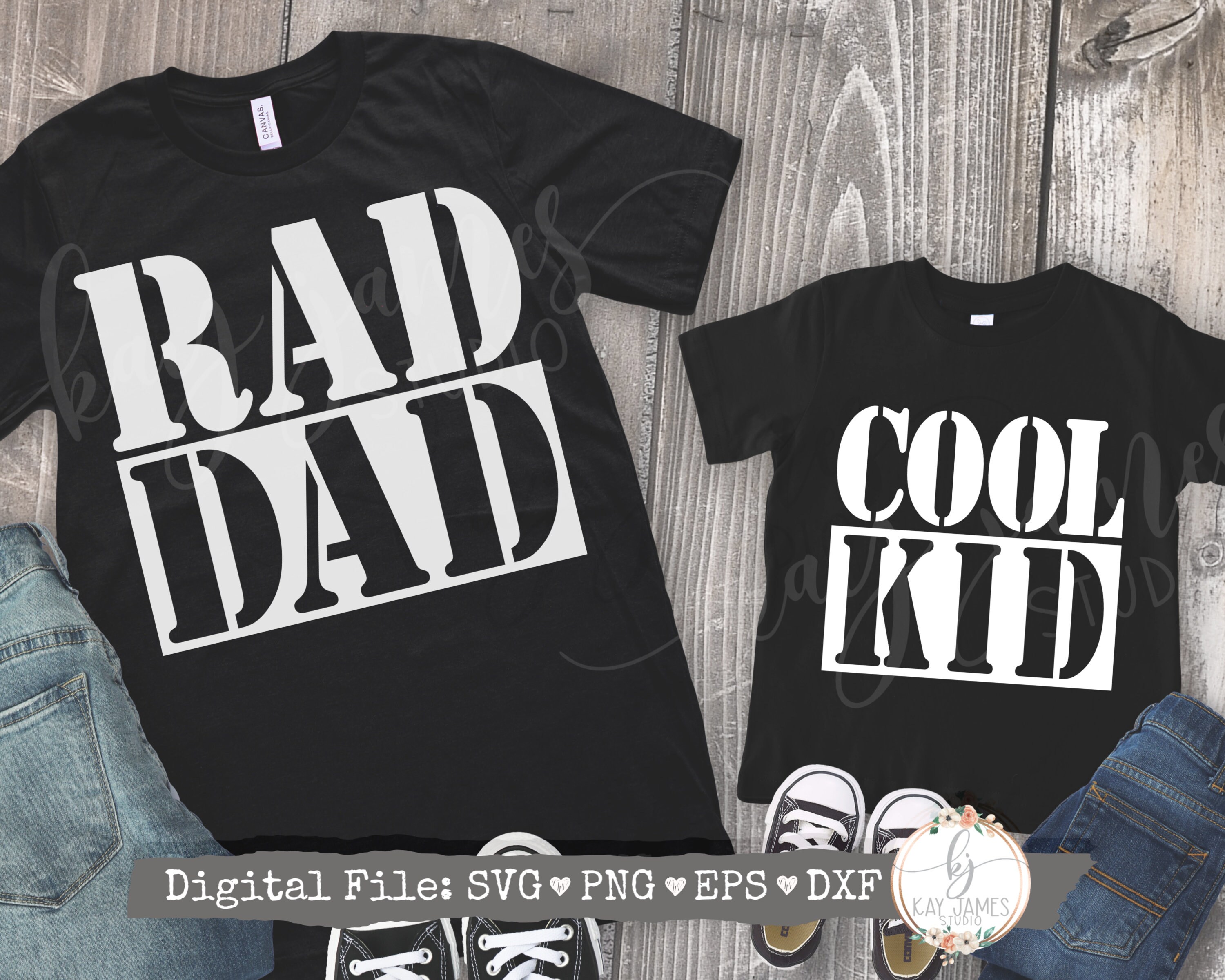Download Dad & Me / Rad Dad SVG / Cool Kid SVG / Father's Day SVG / | Etsy