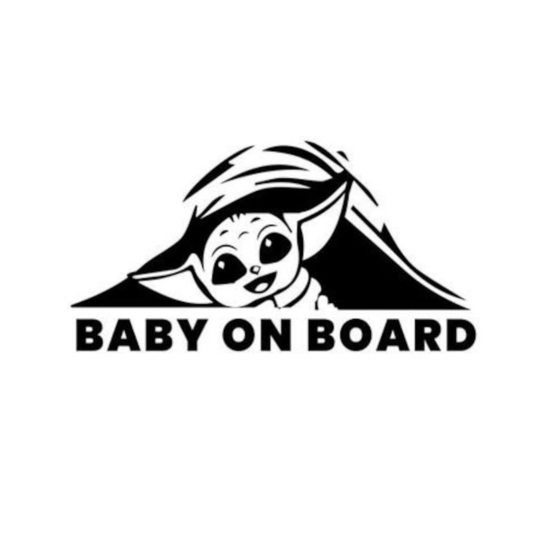 Baby on Board Yoda Svg Instant Download Commercial Use Etsy