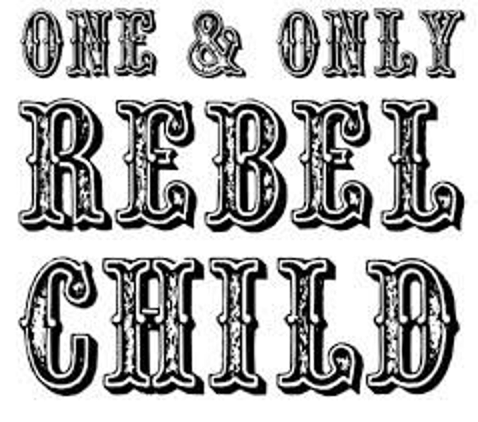 One and Only Rebel Child Svg File Instant Download Commercial Etsy