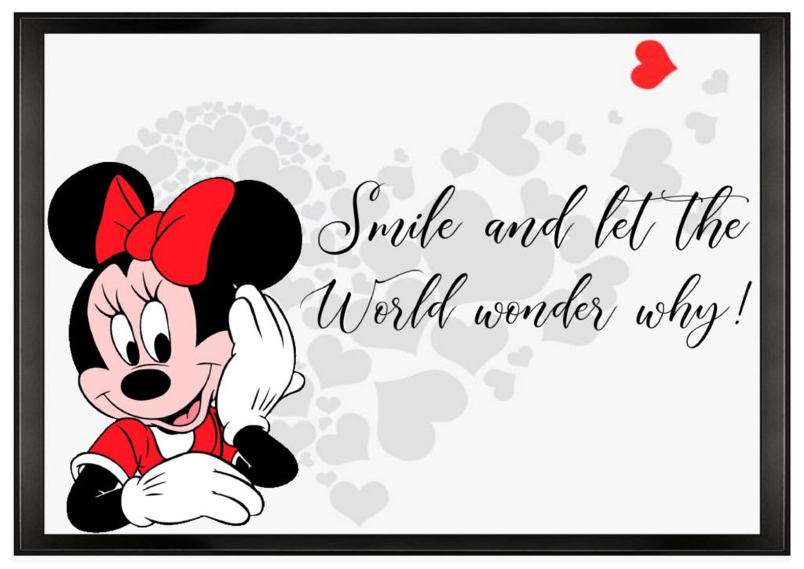 Micky & Minnie Mouse Inspired Quote Art Home Decor Prints Etsy.de