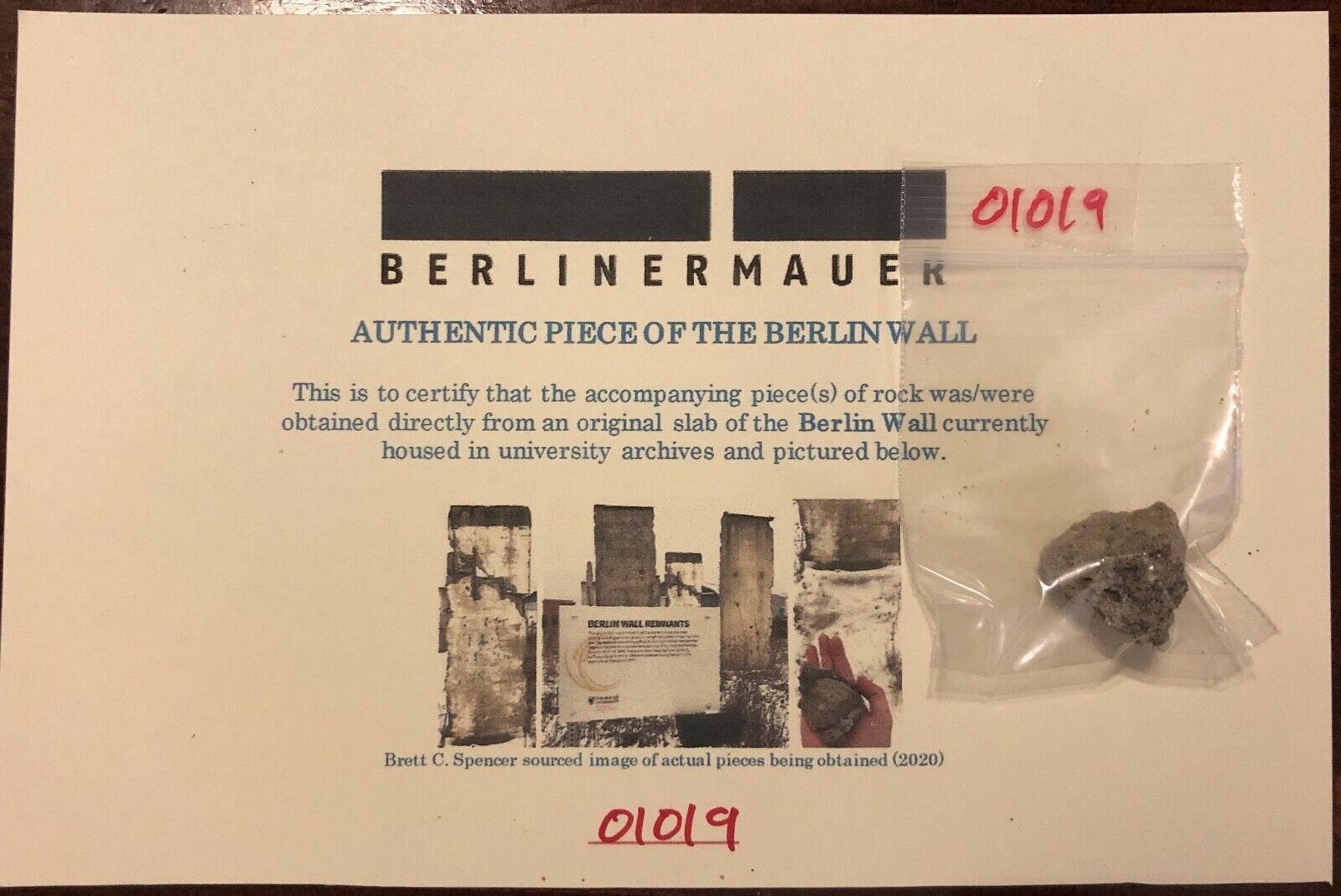 Authentic Piece of the BERLIN WALL Relic Slab 1989 Germany Reagan Gorbachev QTY! Authentic Piece of the BERLIN WALL Relic Slab 1989 Germany Reagan Gorbachev QTY!