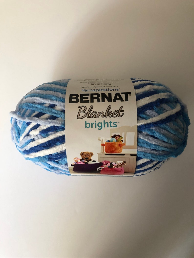Bernat Blanket Bright Yarn, Waterslide, 16121212010, Super Bulky Yarn