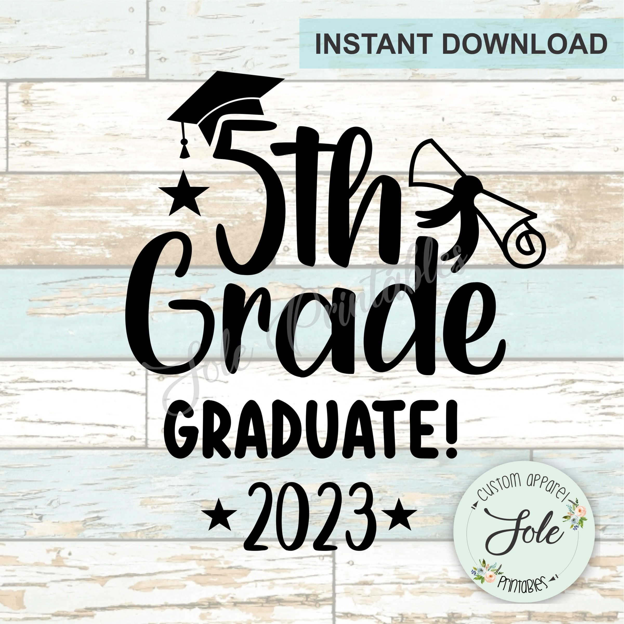 Graduado de quinto grado Clase 2023 Graduación Graduado de Etsy México Graduado de quinto grado Clase 2023 Graduación Graduado de Etsy México
