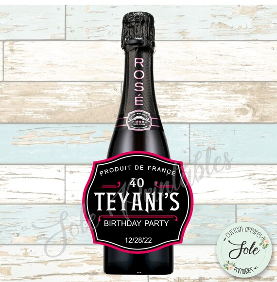 Personalized Belaire Rose Champagne 