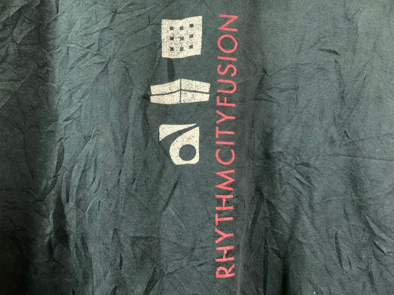 Vintage Rhythm city fusion T-Shirt size XL navy