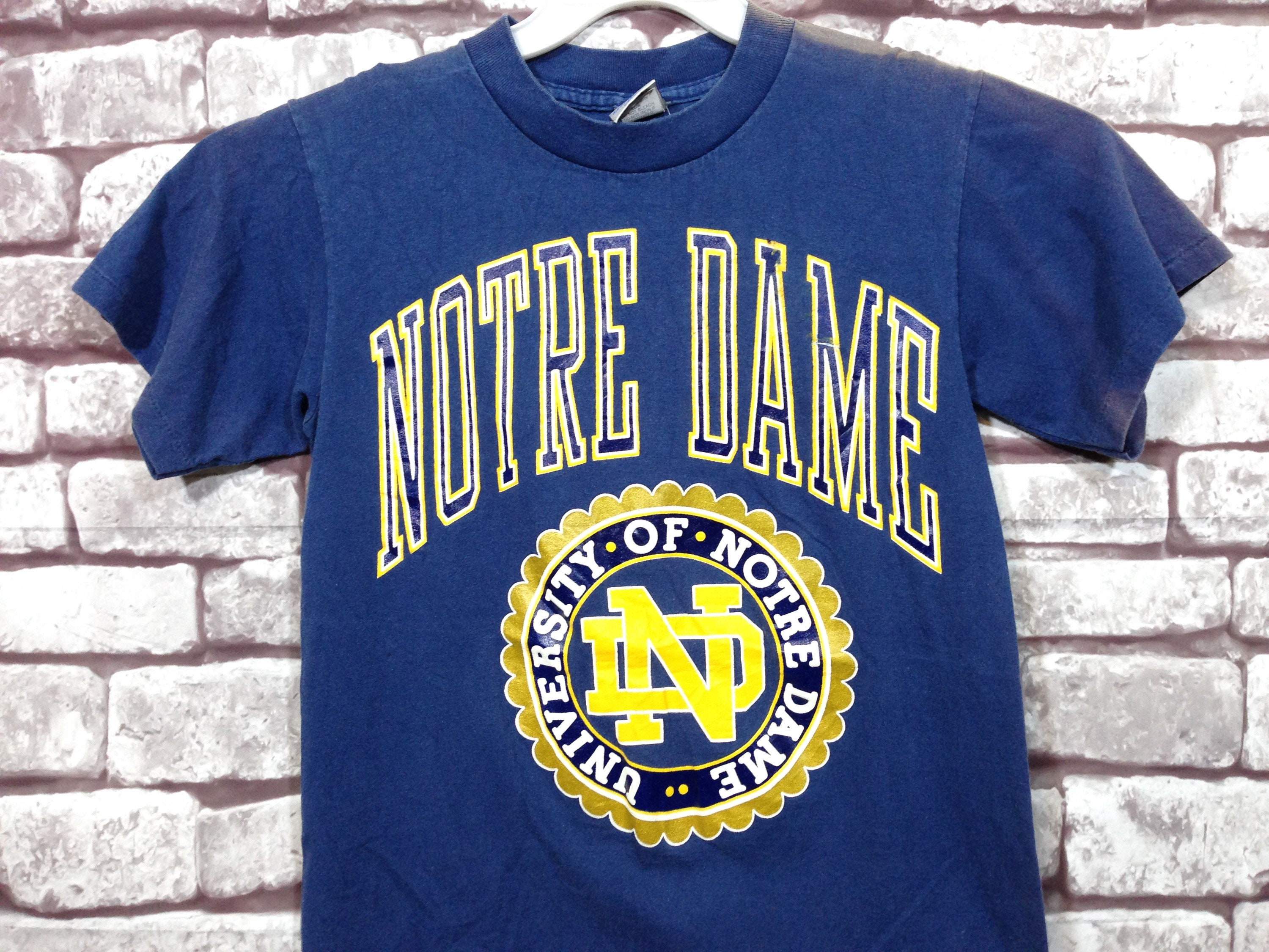 Vintage notre dame TShirt size S Etsy