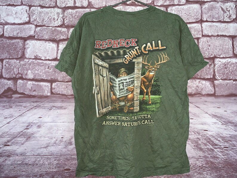 green Vintage Redneck T-Shirt size M