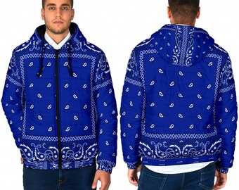 Men's Crip Blue Bandana Style Padded 