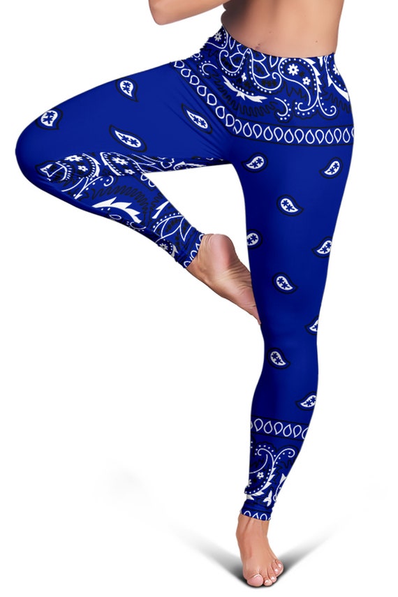 Blue clearance bandana leggings