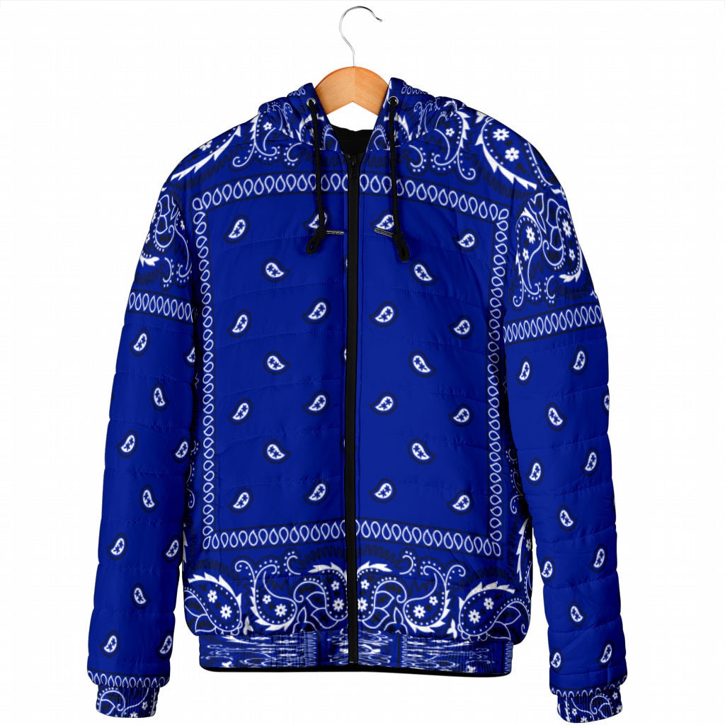 Blue bandana cheap bubble coat