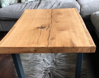 Coffee table round metal side table bedside table coffee table sofa table oak wood loft vintage solid furnishings bar cafe restaurant