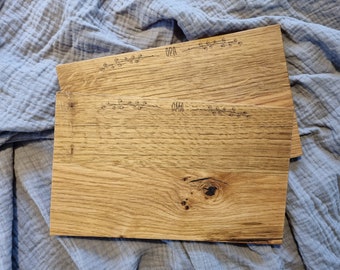 Vesperbrett Brotzeit Cutting Board Board Cutting Board Serving Board Oak or Beech Gift Idea