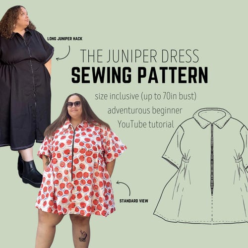 The Juniper Dress PDF Sewing Pattern | Size Inclusive | Adventurous  Beginner - Etsy