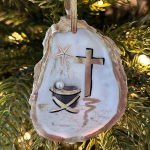 Hand Painted Oyster Shell
