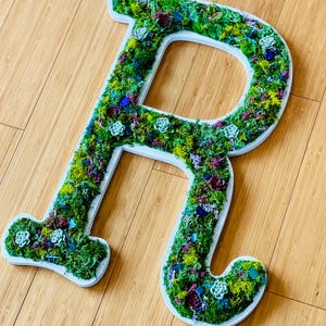 Moss Letter Art – Konserviertes Moos mit künstlichen Sukkulenten und floralem Wanddekor