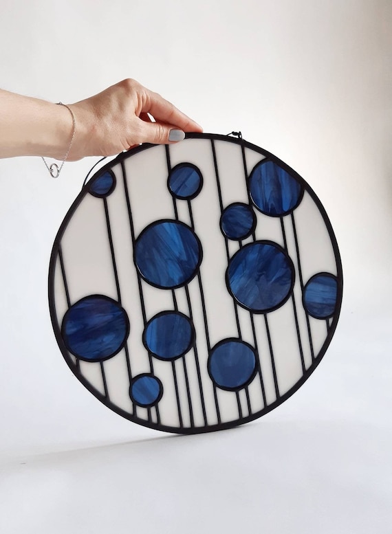 Glass Panel Wall Decor Suncatcher Window Hanging Decor Etsy