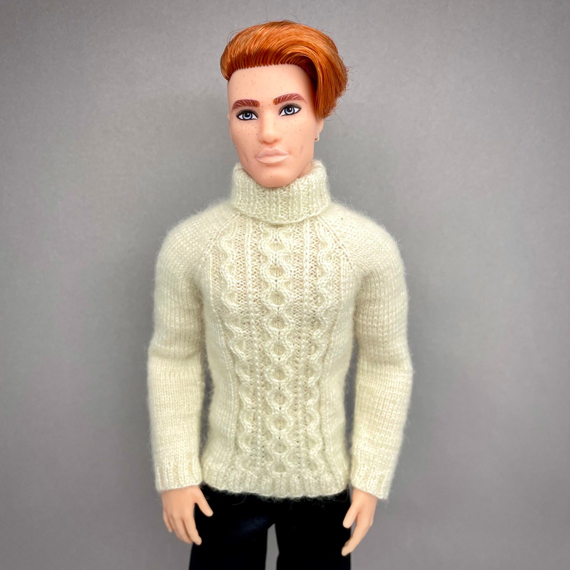 Pattern for doll Ken pullover Knitting Pattern 115 inch doll Etsy