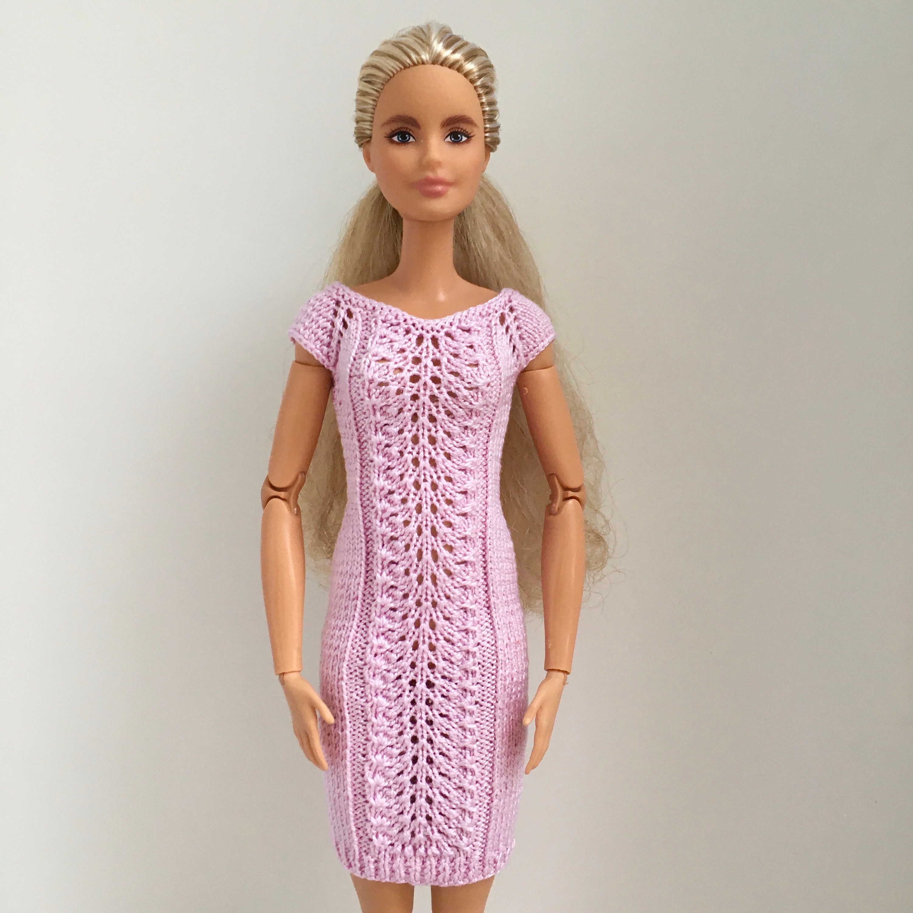 Dress Knitting Pattern for Barbie doll 115 inch doll Etsy