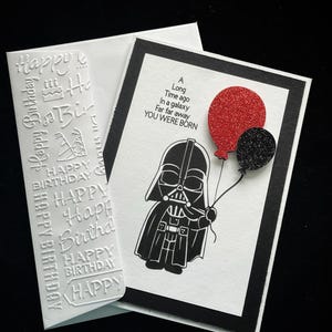 Star Wars Darth Vader gelukkige verjaardagskaart. 5 x 7 kaarten Comic-Con gratis verzending