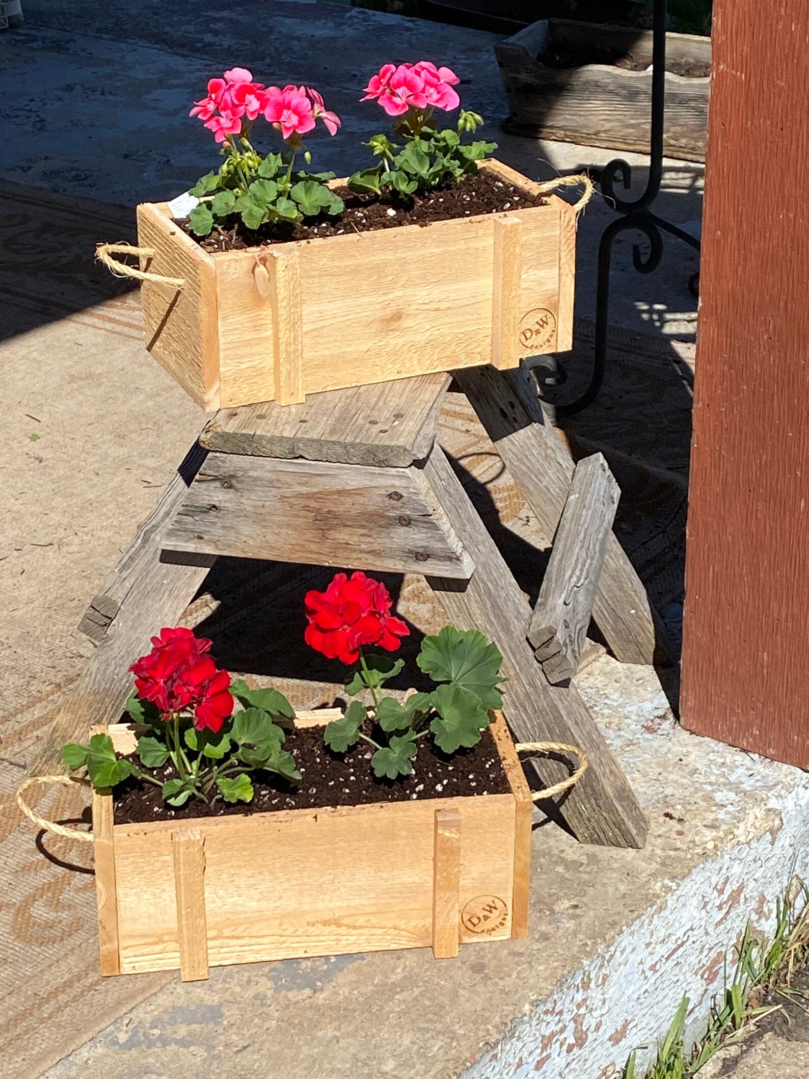 Una caja de jardinera de jardín de hierbas de madera de cedro | Etsy