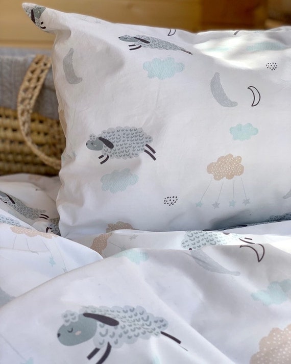 Parure de lit de luxe 100% coton biologique pour enfant avec