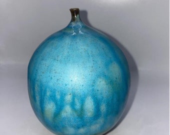 Rose Cabat Feelie Arizonia Studio Art Pottery Weed Vessel Pot Vase Vtg Mcm