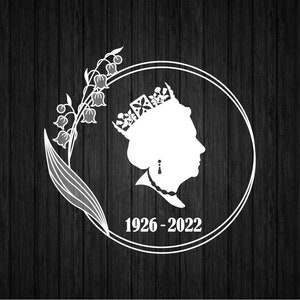 Queen Elizabeth Portrait SVG PNG for Cricut and Silhouette, Queen Elizabeth Template Svg, Queen Elizabeth Clipart Svg, Queen of England Svg