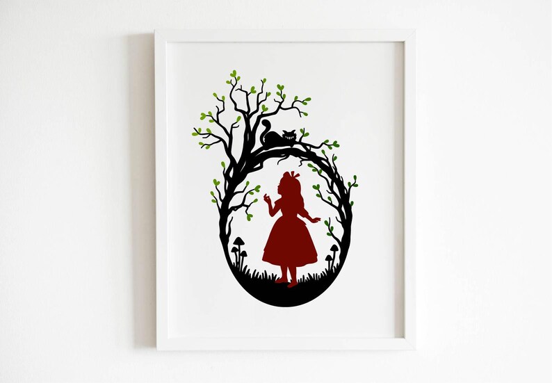 Alice in Wonderland SVG PNG for Cricut and Silhouette, Cheshire Cat Svg ...