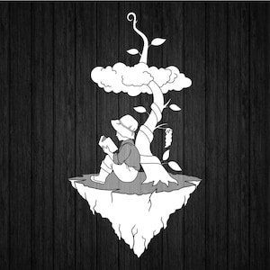 Jack and the Beanstalk SVG PNG for Cricut and Silhouette, Child Reading Svg, Boy Reading Svg, Book Lover Svg, Love Reading Svg, Books Svg