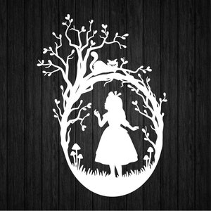 Alice im Wunderland SVG PNG für Cricut und Silhouette, Alice im Wunderland SVG, Alice im Wunderland SVG, Alice im Wunderland SVG